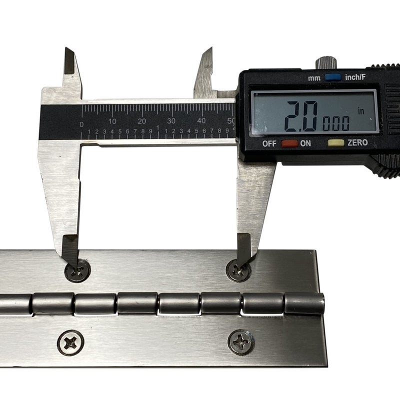 Desunia Heavy Duty 1.5" x 24" Stainless Steel Piano Hinge - .060" Thick - Â¾" S.S. Screws Included - Image 5